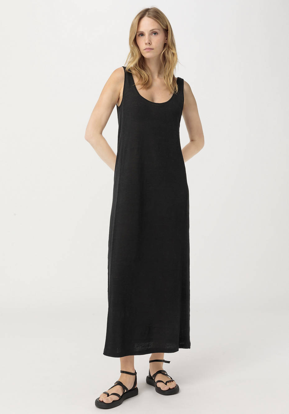 Jersey-Kleid aus reinem Hanf