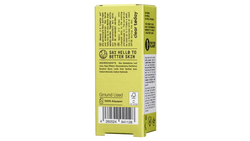 Nø Cosmetics clear tøday Chemical Peeling Serum 20 ml