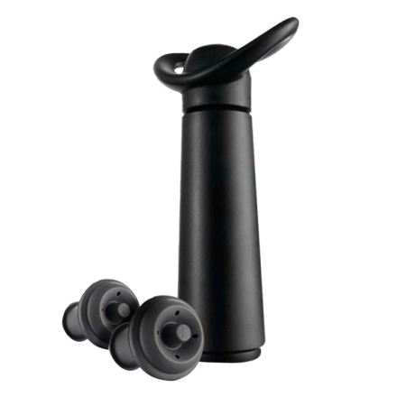 POMPE A VIDE + 2 BOUCHONS - WINE SAVER - VACUVIN - REF 1627