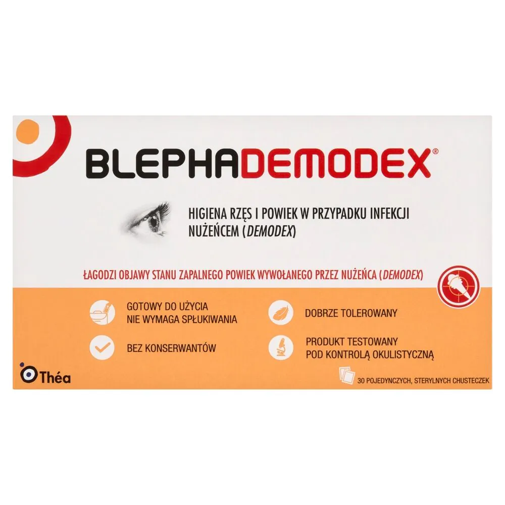 Blephademodex, vlažne maramice za higijenu kapaka