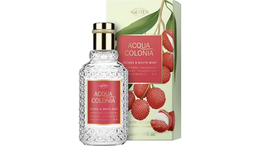 4711 ACQUA COLONIA Lychee & White Mint Eau de Cologne 50 ml