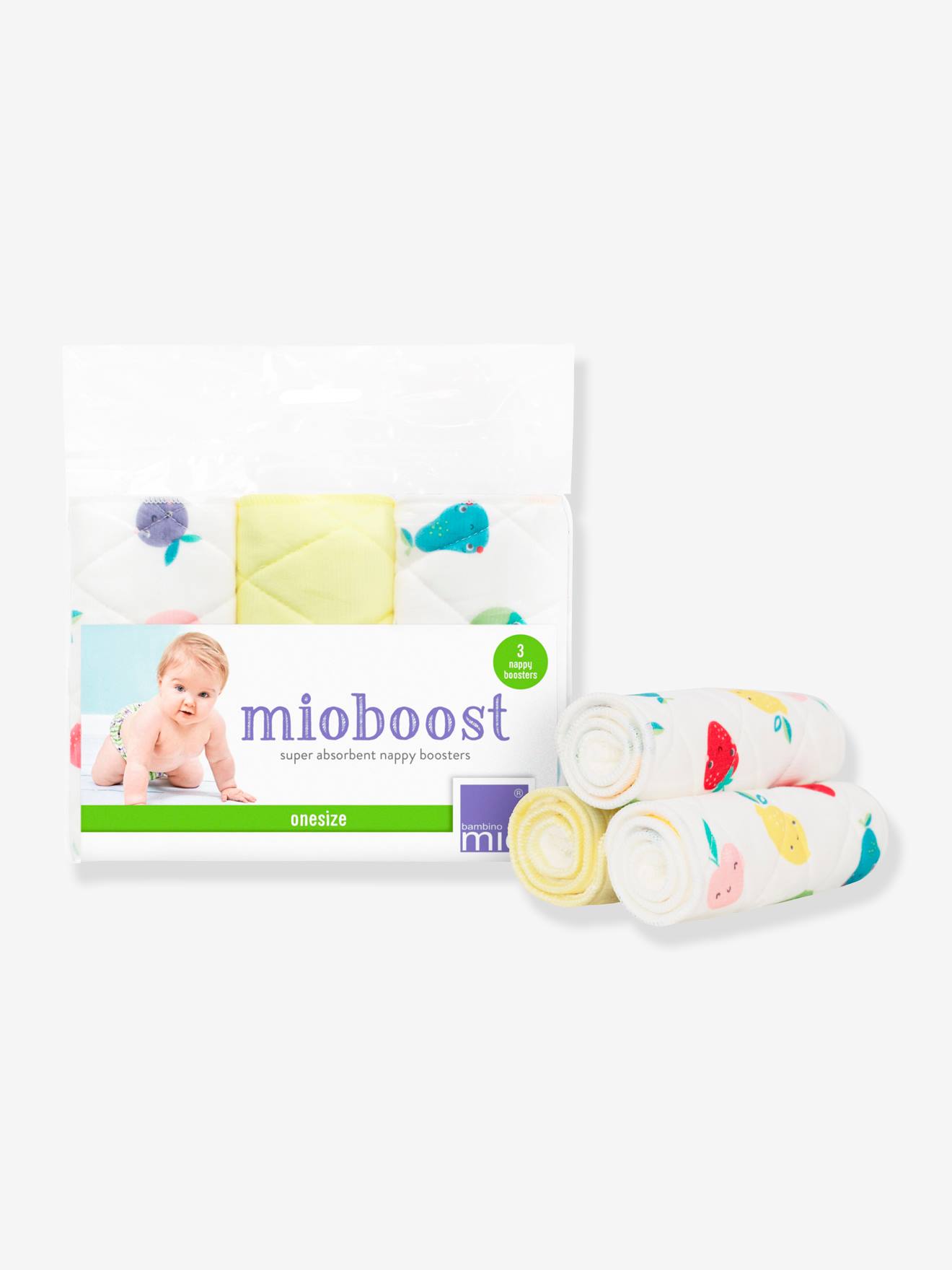 Mioboost, booster pour couches lavables (x3) BAMBINO MIO blanc