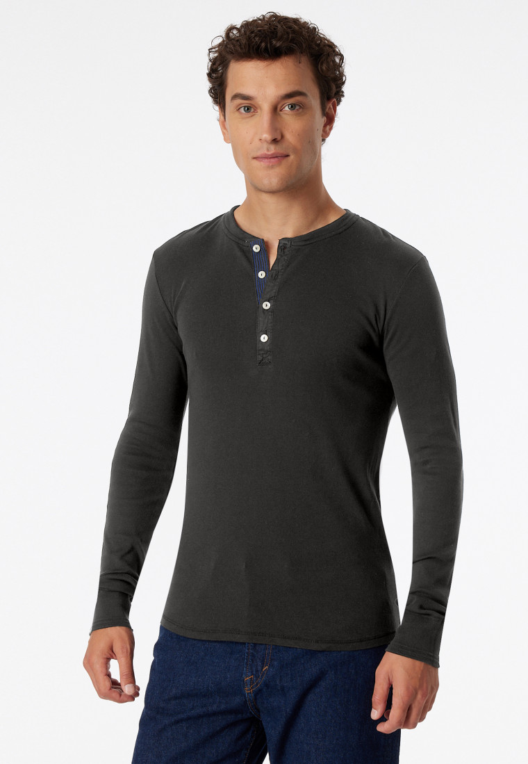 Shirt langarm anthrazit - Revival Karl-Heinz
