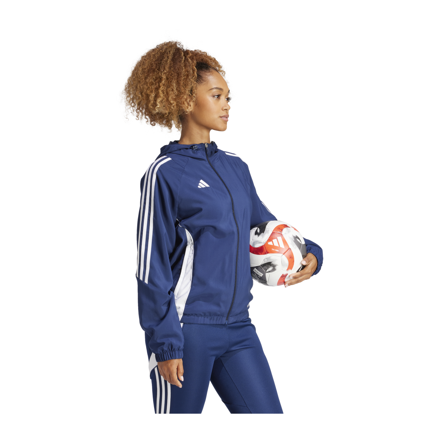 adidas Tiro 24 Windbreaker Damen Blau Weiss