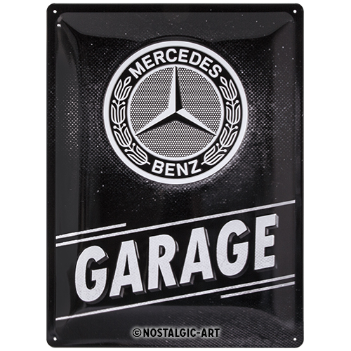 Nostalgic Art Retro Blechschild 30x40cm, Motiv "Mercedes-Benz Garage", 1 Stück - ATU