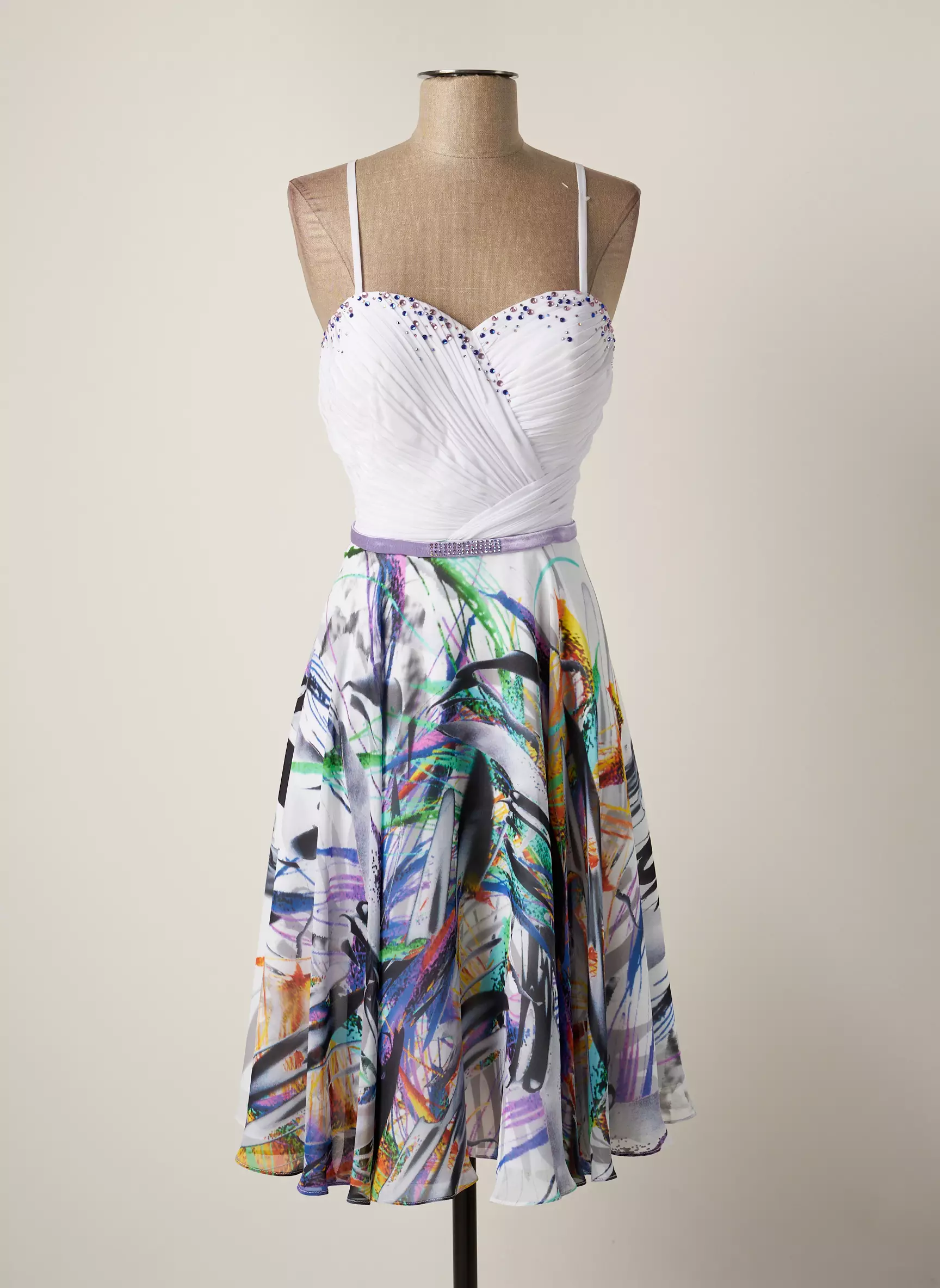 Creatif Paris Robes Mi Longues Femme couleur blanc