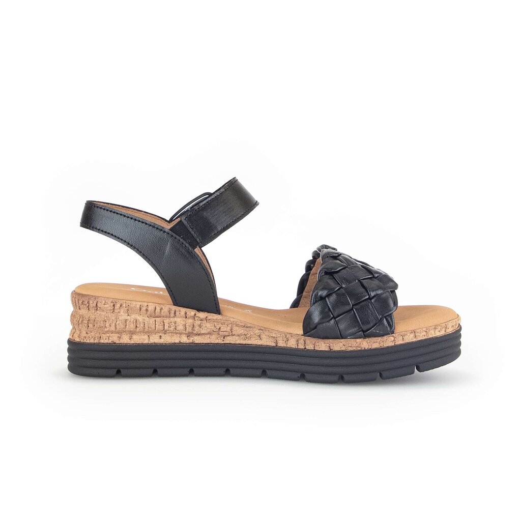 Gabor comfort Keilsandalette schwarz