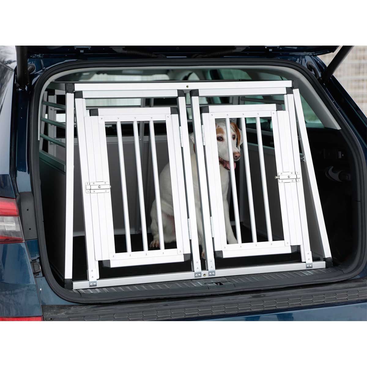 Kerbl Alu-Transportbox zweitürig 92 x 97 x 68 cm bei ZooRoyal