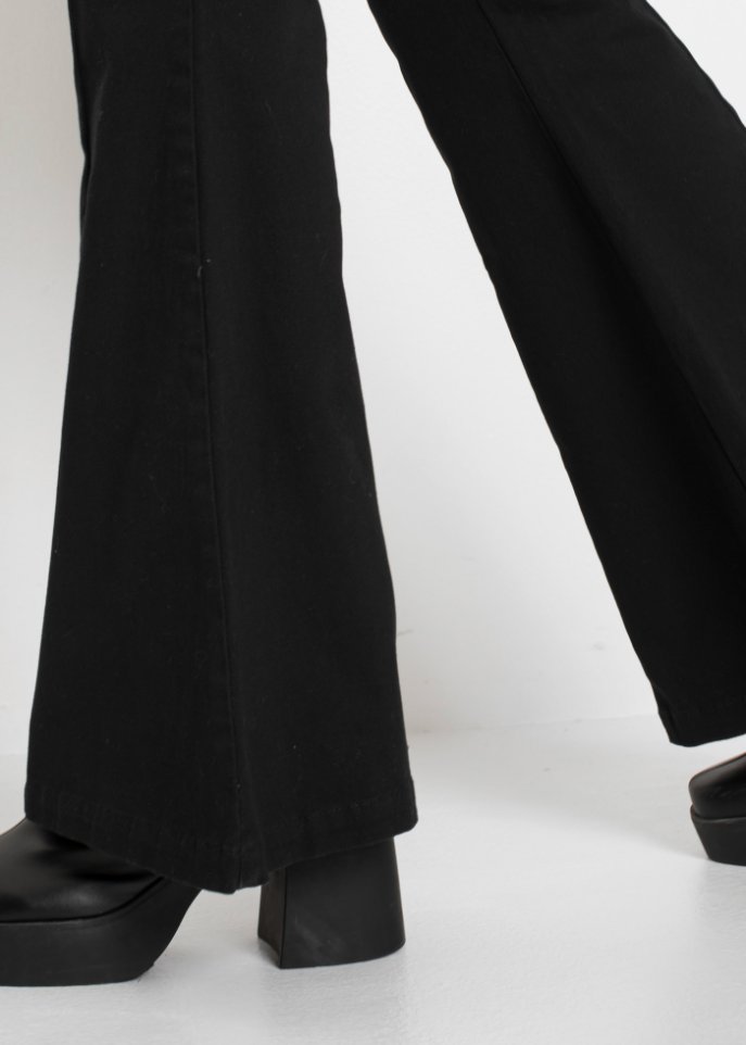 Schlaghose aus Twill