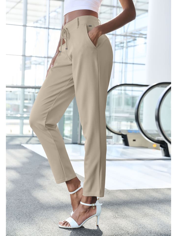 LASCANA Jogger Pants in sand günstig kaufen