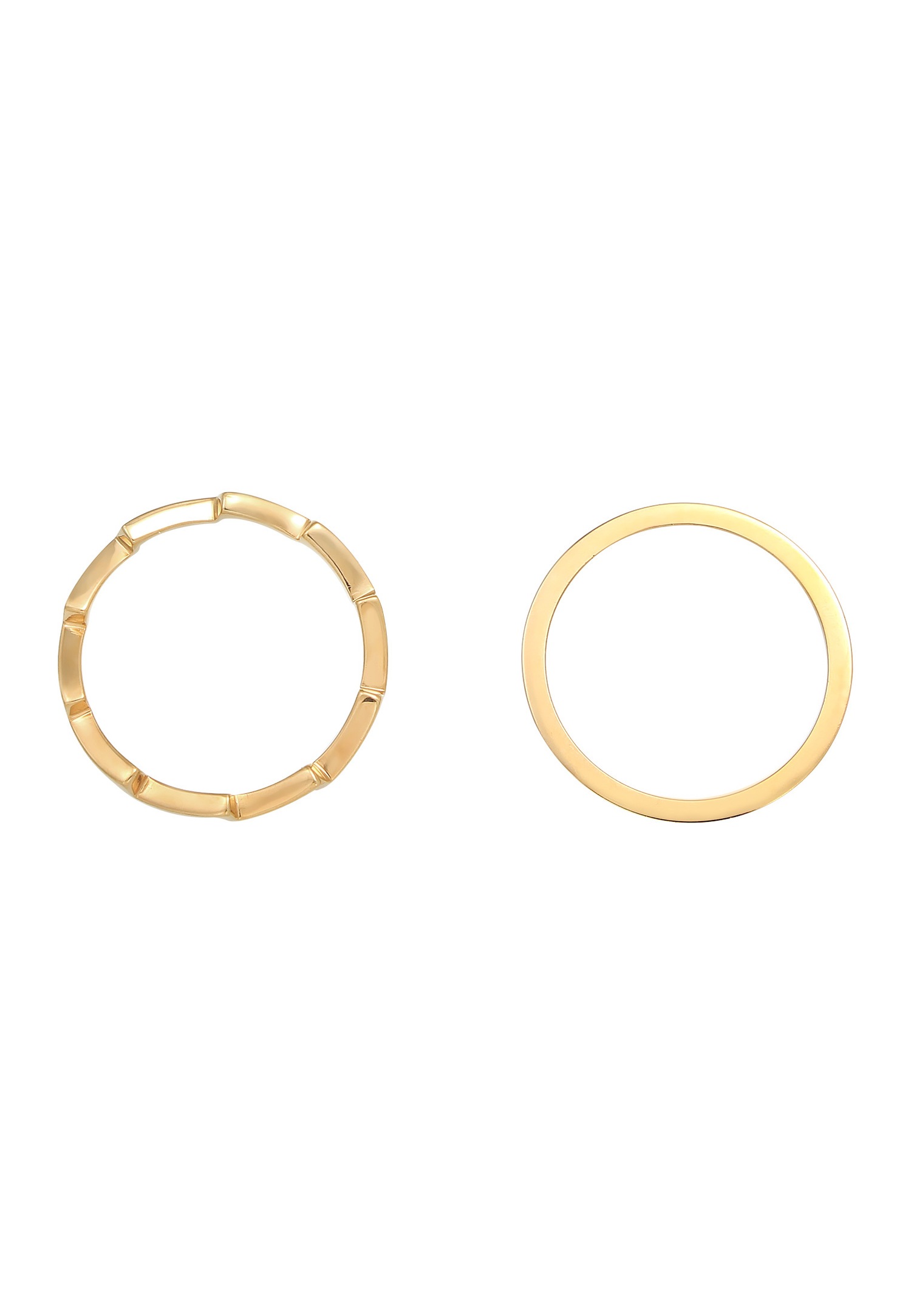 Set di anelli da donna Elli Géo Look Basic Trend Blogger - (925/1000) Argento
