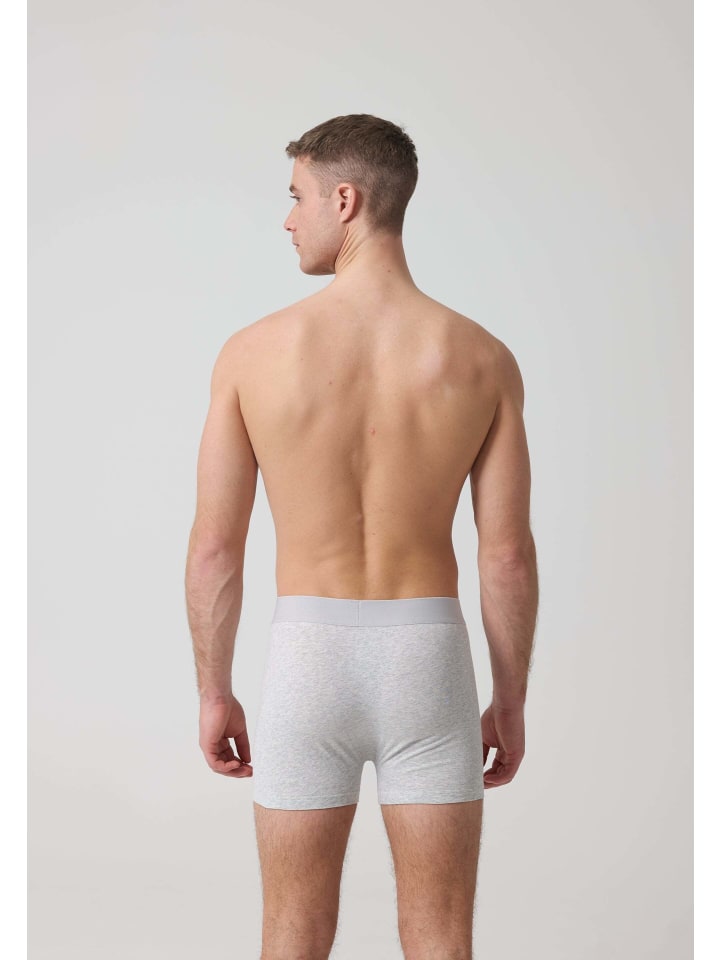 SNOCKS Boxershorts ohne Logo aus Bio-Baumwolle 6 Stück in Mix (Schwarz/Grau/Hellgrau) günstig kaufen 4XL
