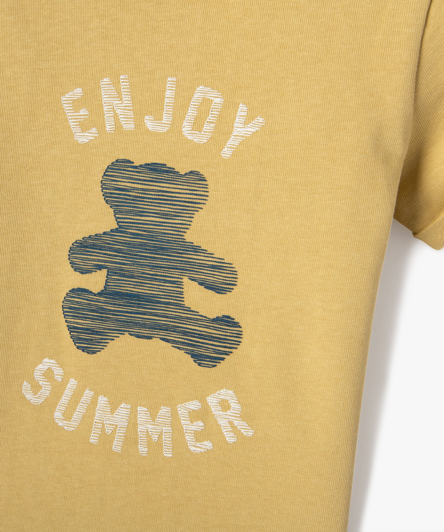 Tee-shirt bébé Garçon imprimé avec manches courtes à re... jaune | GEMO