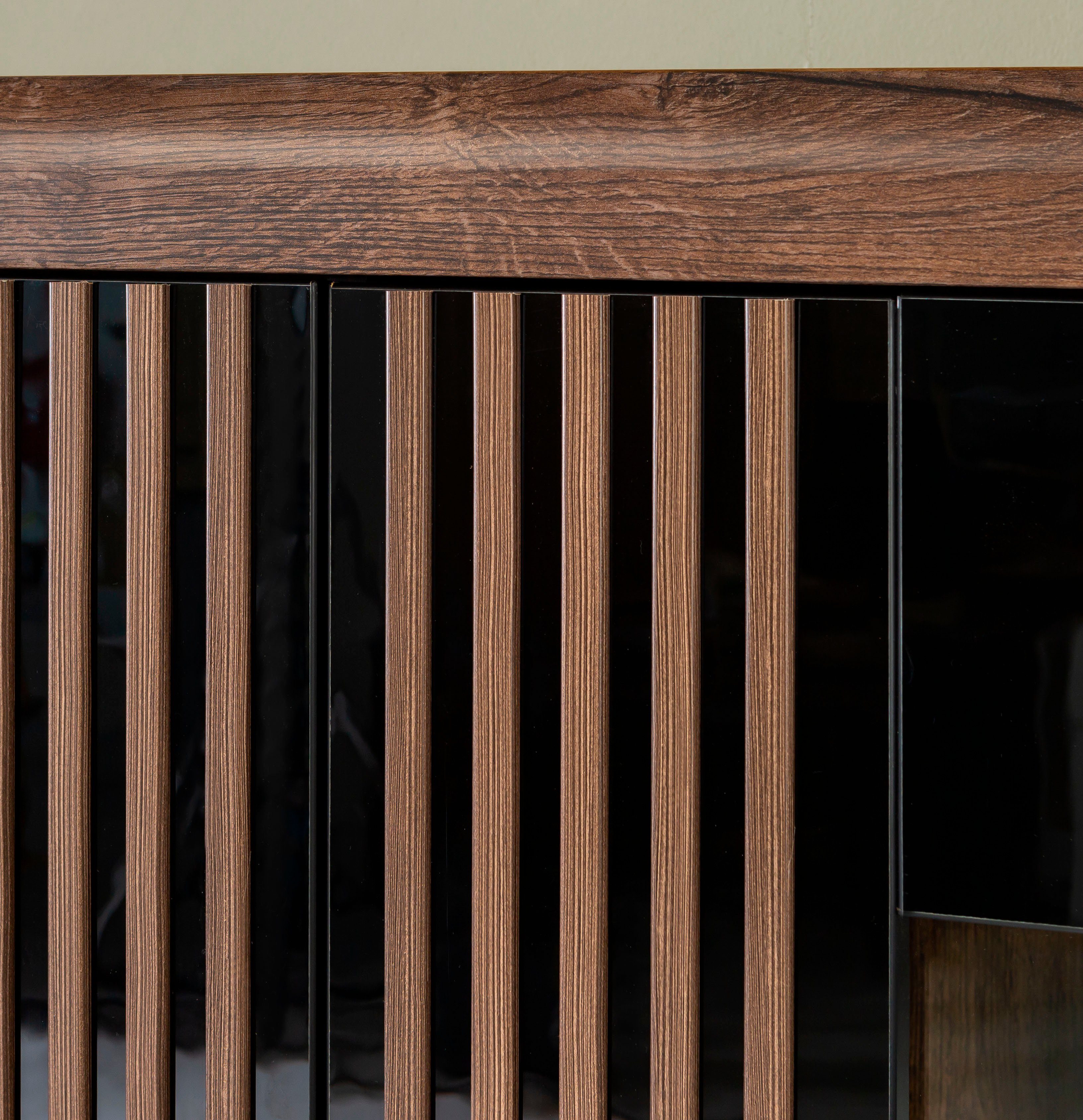 FORTE Highboard Savona, Höhe 161 cm, inkl. Beleuchtung