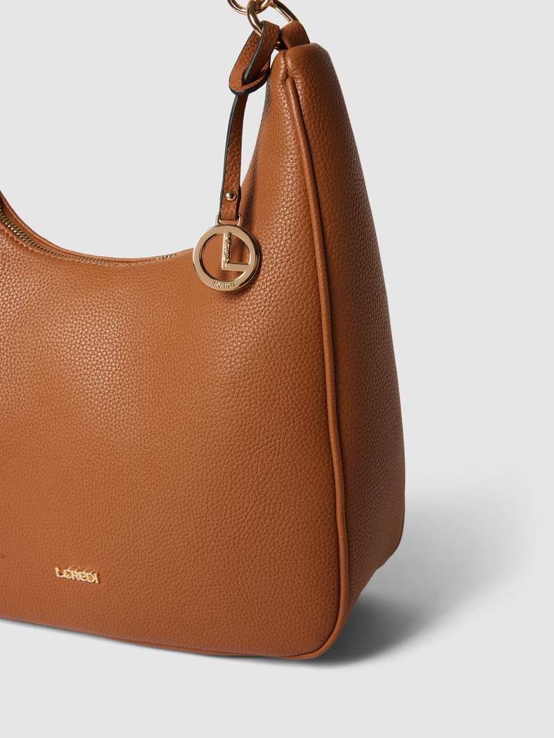 Handtasche in Leder-Optik Modell 'Josa' in cognac