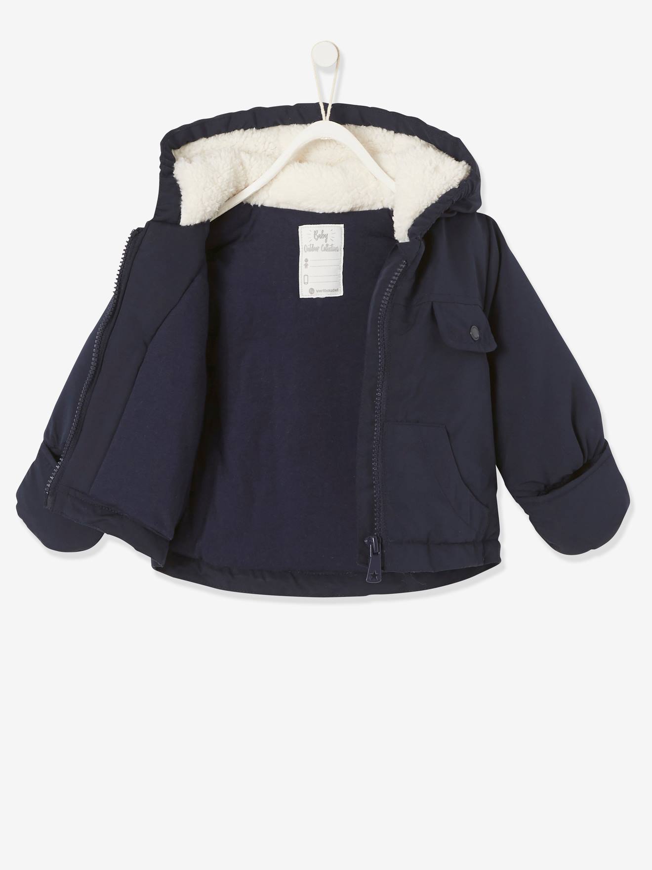 Vertbaudet 2-in-1 Baby Ausfahrsack / Steppjacke, Recycling-Polyester - nachtblau
