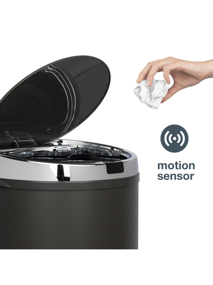 Les collectors Sensor-Küchenabfalleimer 42L N°347 in Schwarz günstig kaufen onesize