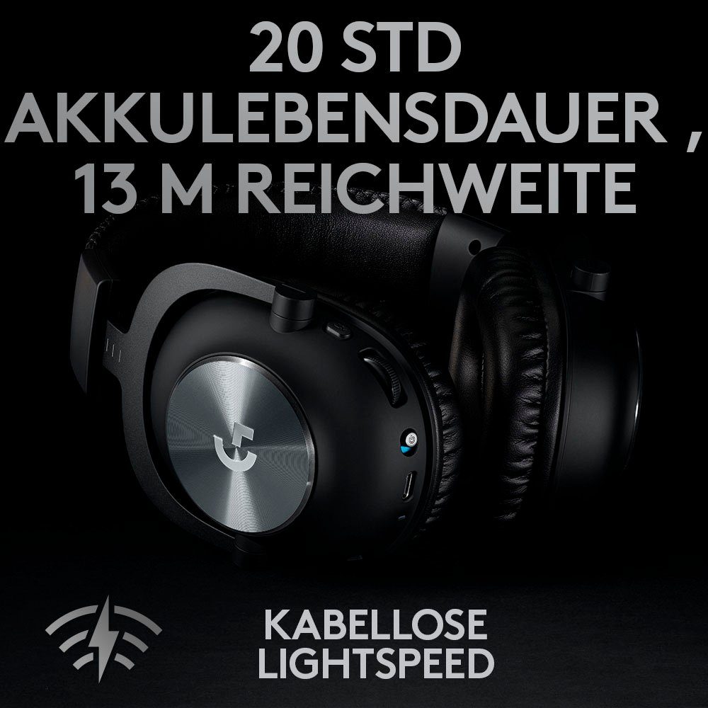 Logitech G PRO X Wireless LIGHTSPEED Over-Ear-Kopfhörer (Rauschunterdrückung)