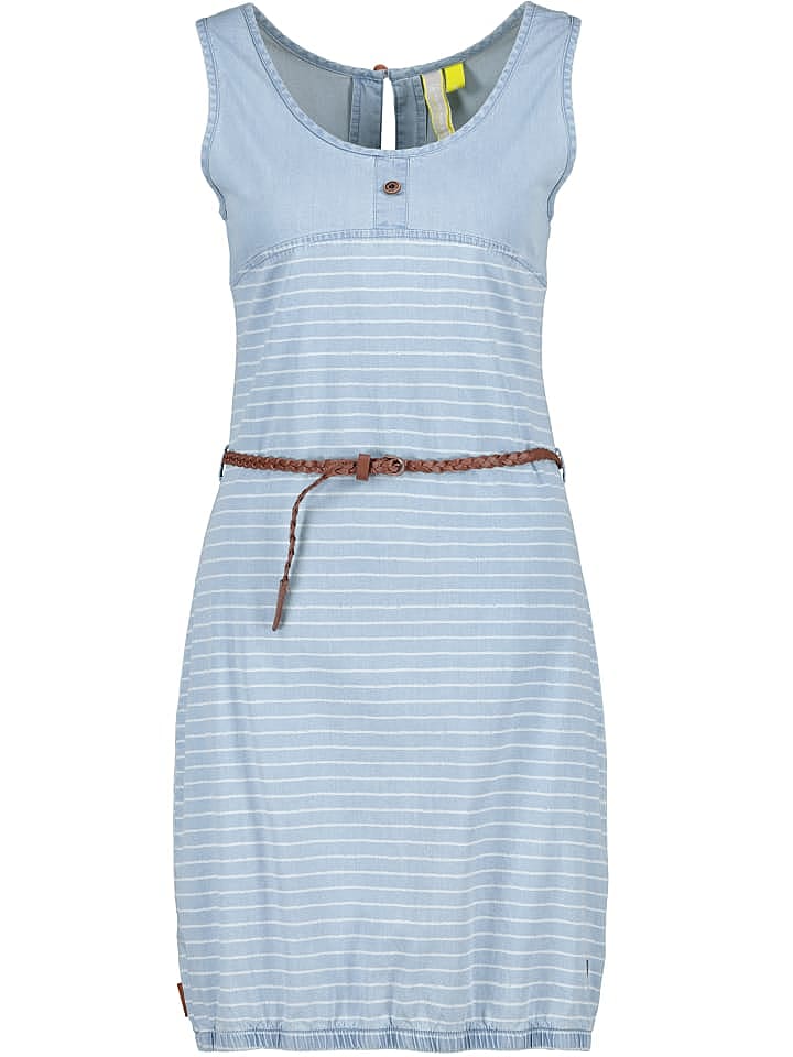 alife and kickin Sommerkleid, Blusenkleid, Sommerekleid, Jeanskleid, Minikleid, Shirtkleid, Jerseykleid, Strandkleid DojaAK DNM B in light denim günstig kaufen XL