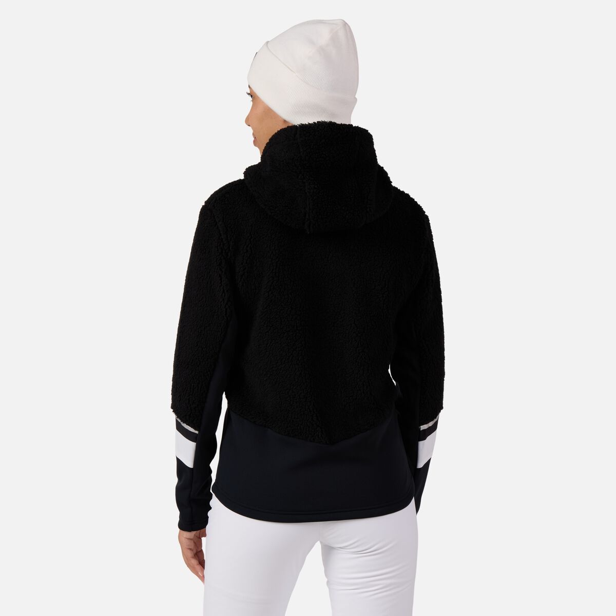 Damen-Kapuzenfleecejacke mit durchgehendem Reißverschluss Wispile