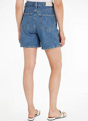 TOMMY HILFIGER Damen Jeansshorts DNM FLARE SHORT HW JUNE