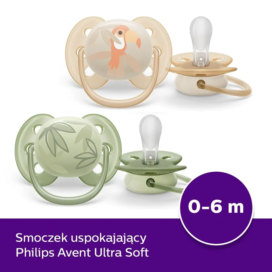 Πιπίλα Avent Ultra Soft 0-6, ουδέτερη
