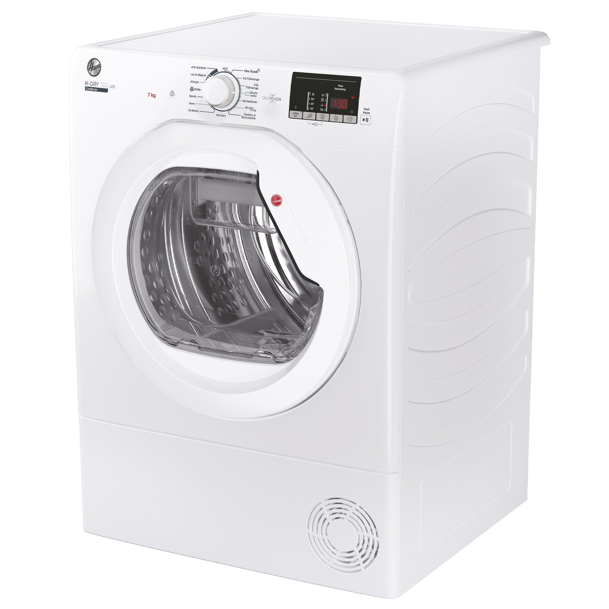 Hoover Kondenstrockner H-DRY 300 LITE Design HLE C7DE-84, 7 kg, NFC-Technologie, AquaVision, 16 Programme, Digitaldisplay