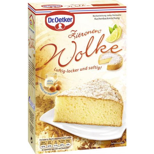 Dr.Oetker Backmischung Zitronen-Wolke 430G