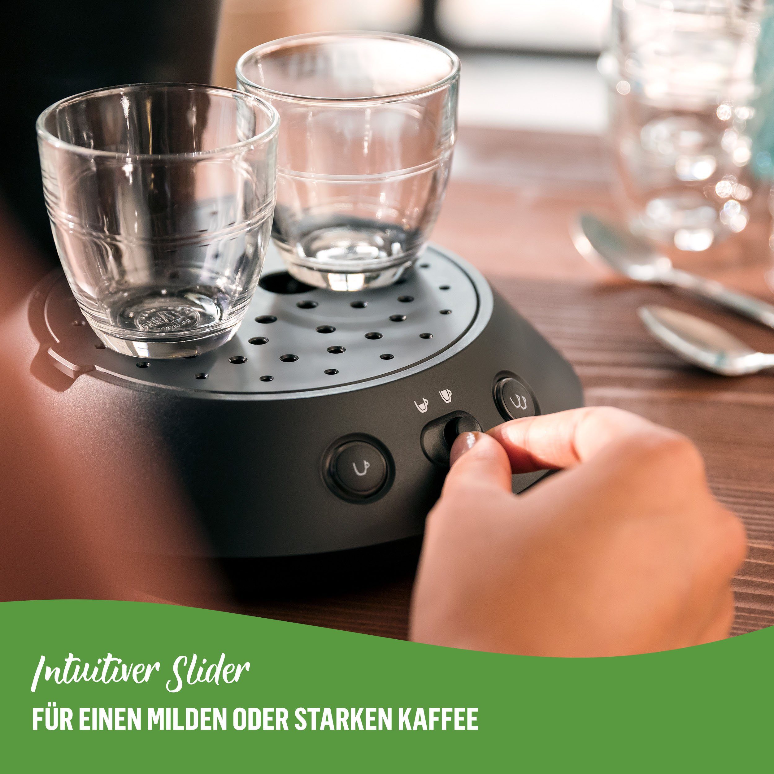 Philips Senseo Kaffeepadmaschine Original Plus Eco CSA210/22, aus 80% recyceltem Plastik*, 100 Senseo Pads kaufen und bis max.33 € zurückerhalten