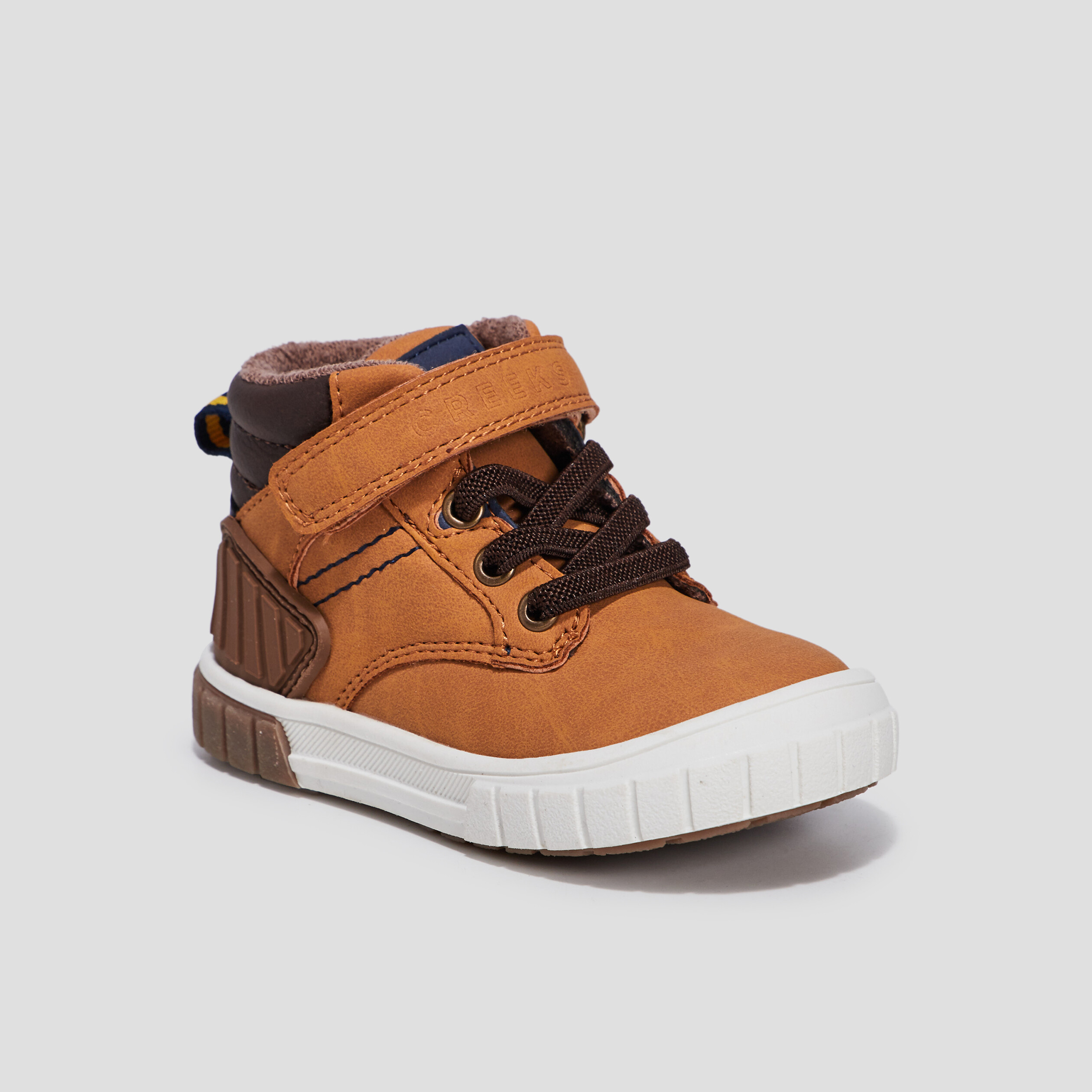 Baskets montantes Creeks camel bébé garçon | La Halle