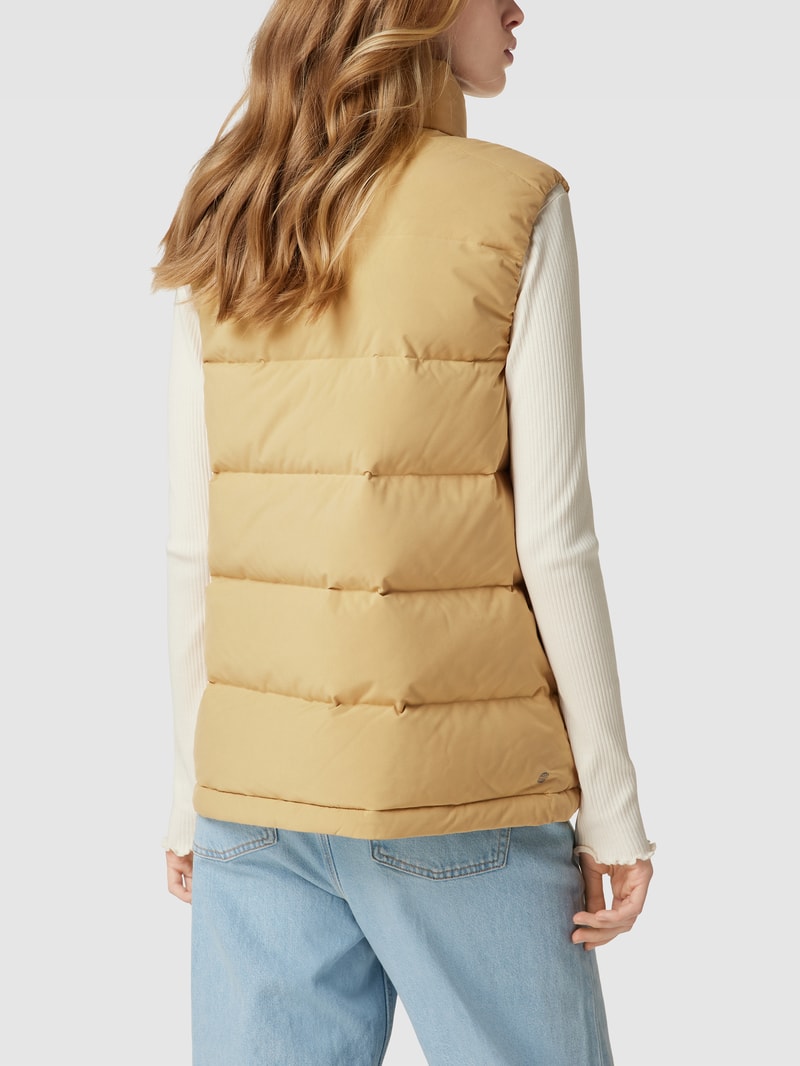 Daunenweste mit Stehkragen Modell 'W HELIONIC VEST' in camel