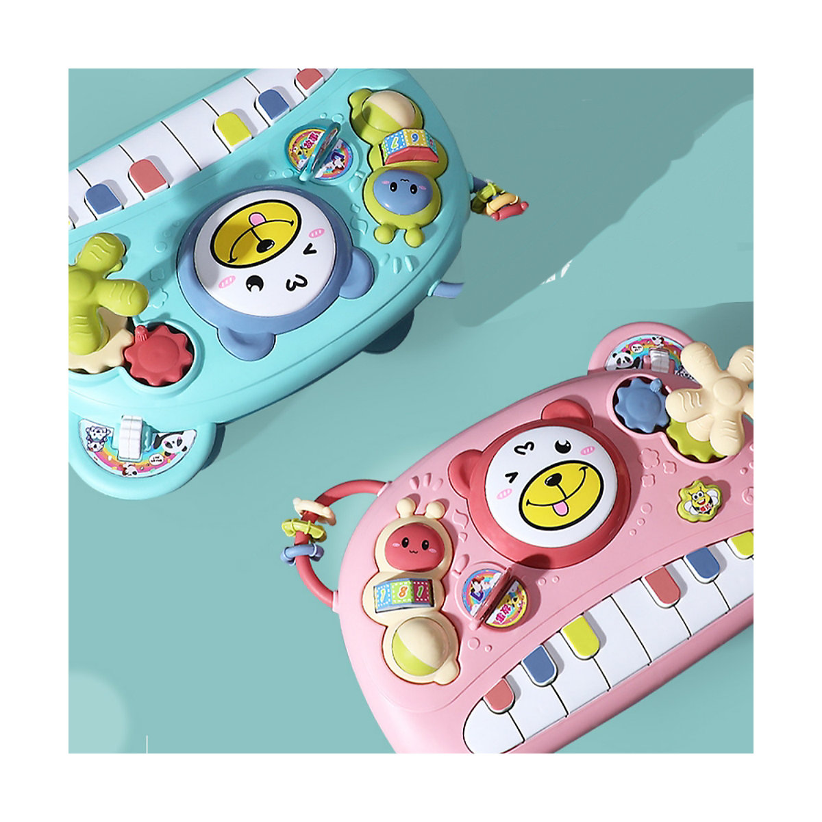 Elektronische Tastatur für Kinder Multifunktionale Interessenentwicklung Interaktive Eltern-Kind-Spiele mit Musik/Vokalisation