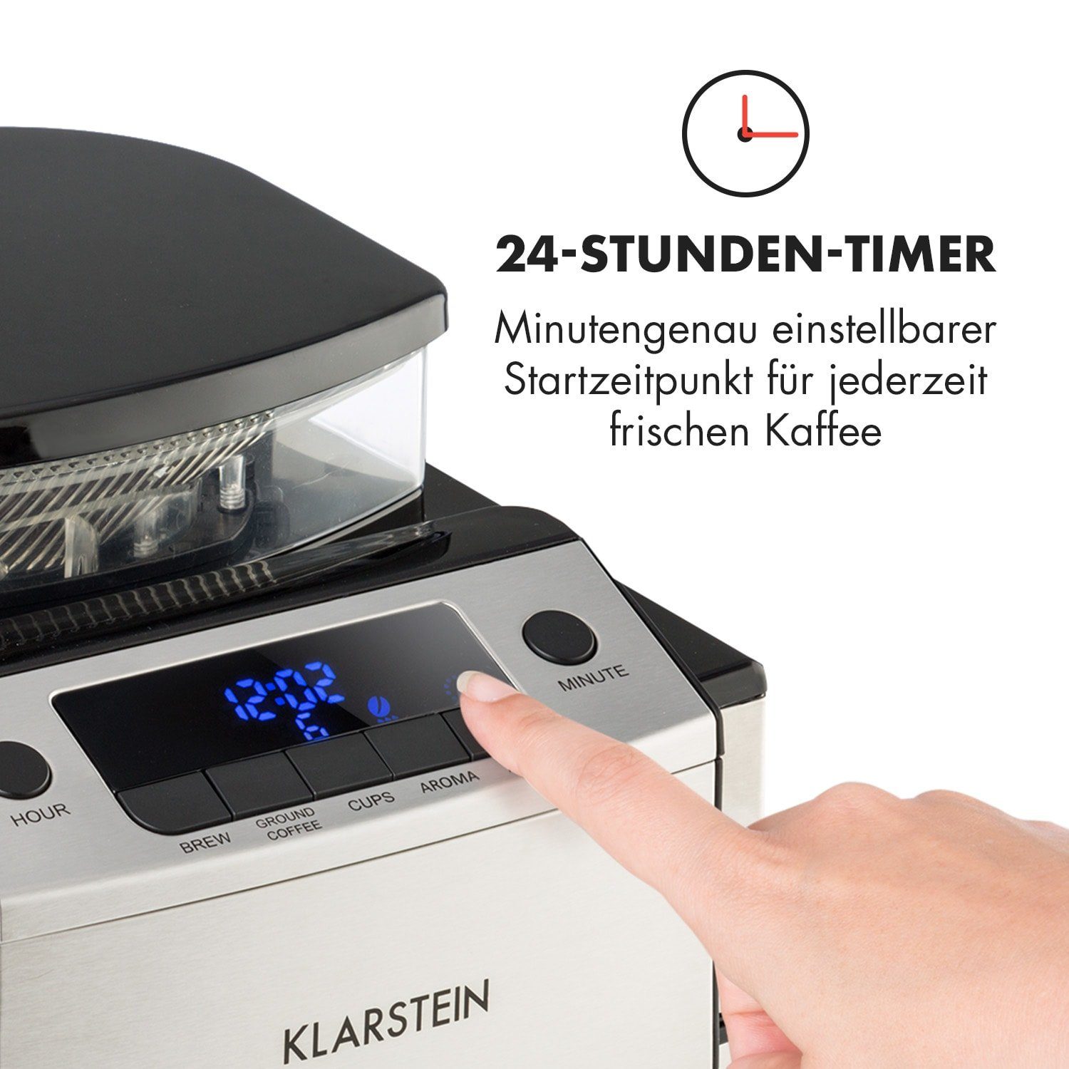 Klarstein Filterkaffeemaschine Aromatica X, 0l Kaffeekanne
