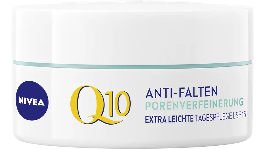 NIVEA Q10 Anti-Falten Porenverfeinerung Extra Leichte Tagespflege LSF15 50 ml