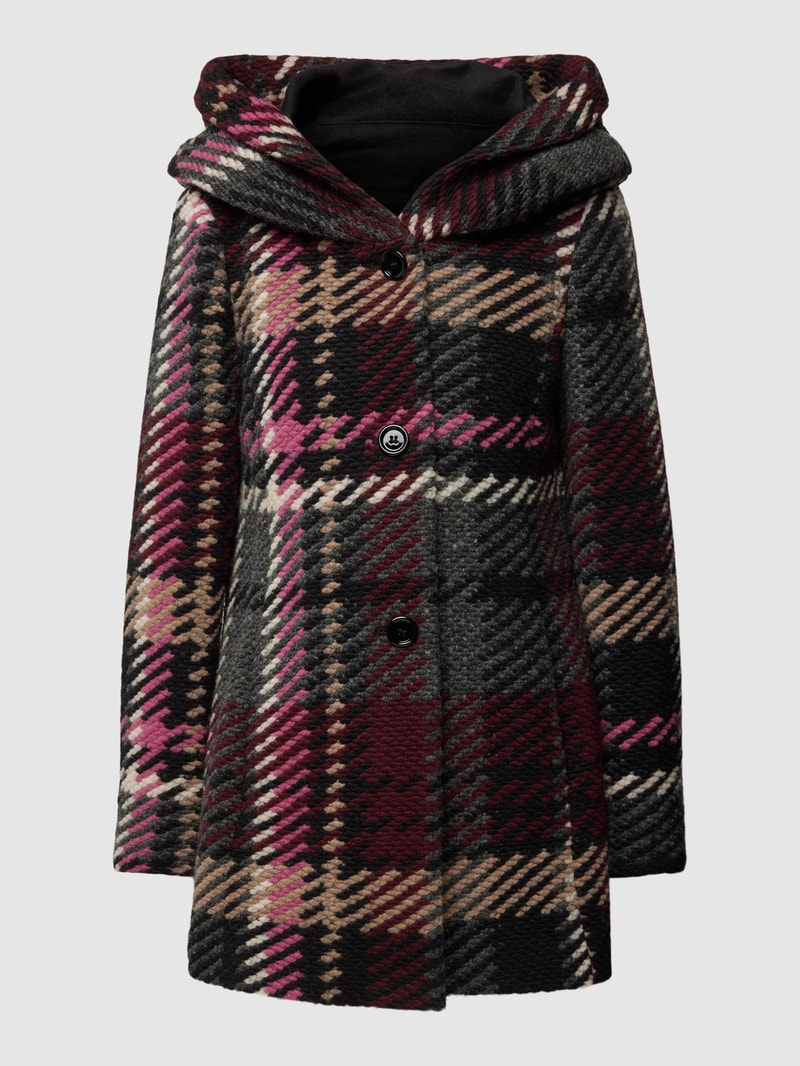 Jacke mit Kapuze in schwarz
