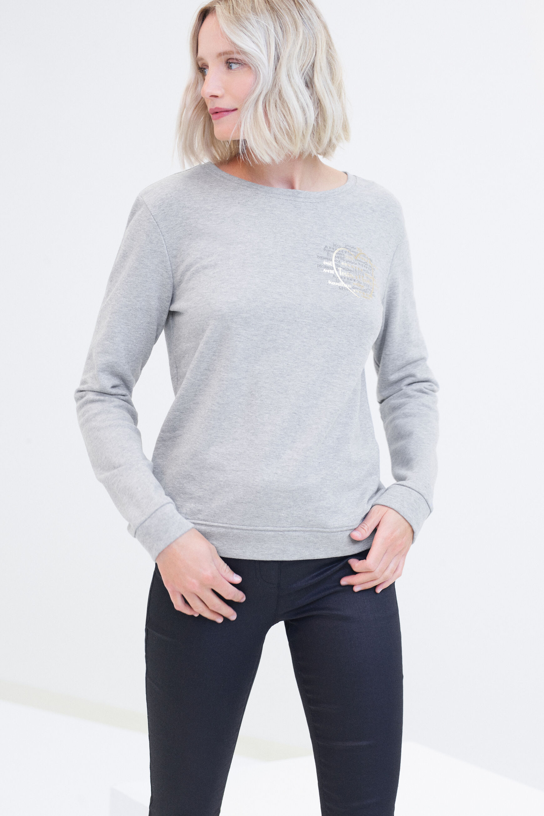Sweat Ines gris femme