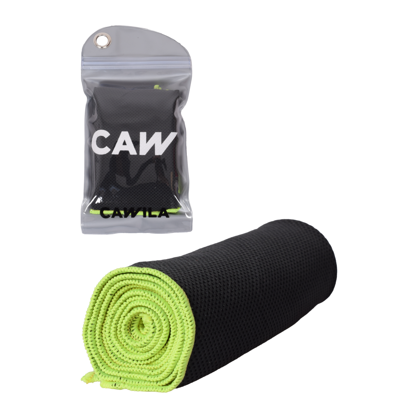 Cawila Academy Ice kühlendes Handtuch Schwarz Gelb