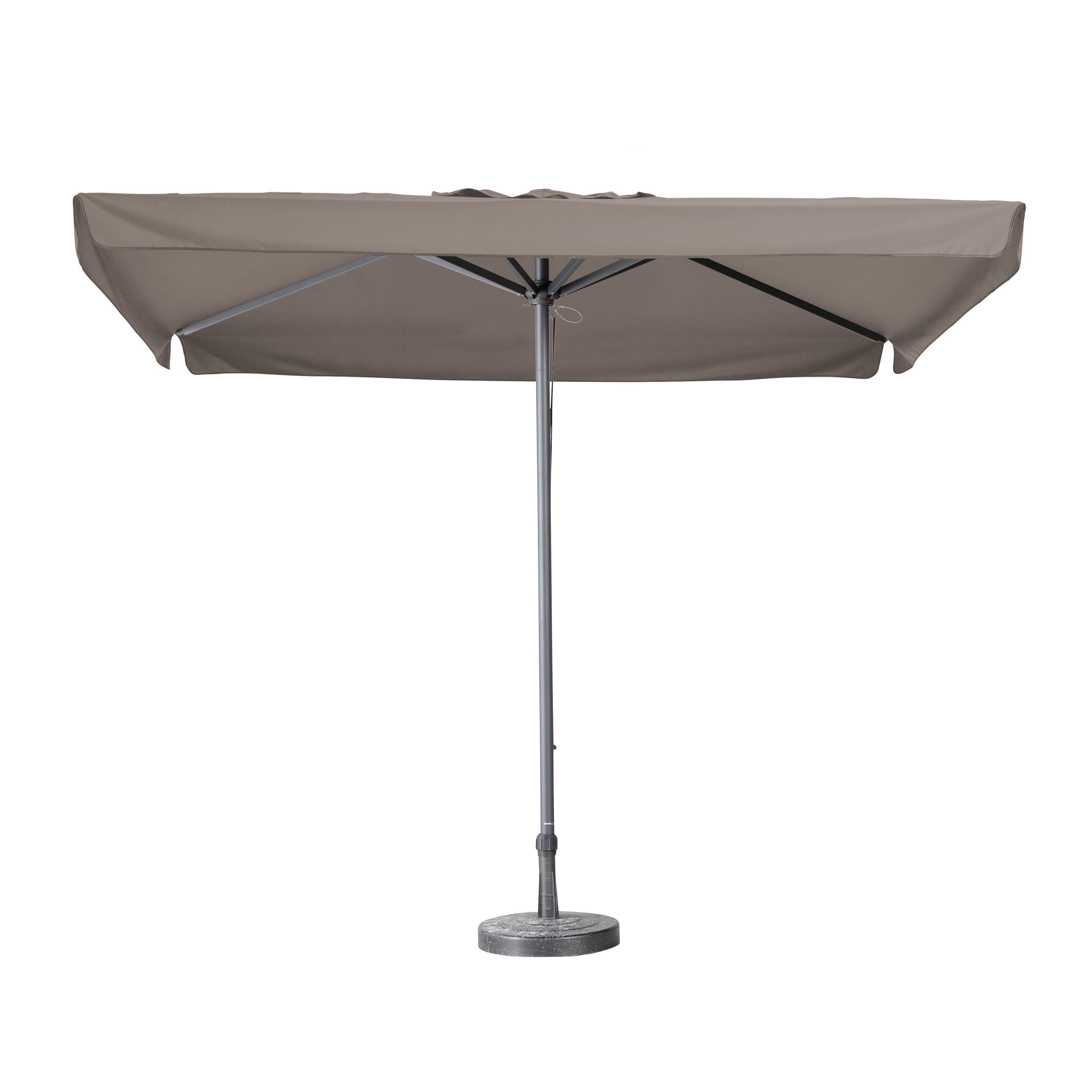 Madison Profi-Line mit Volant 300x300 Taupe Sonnenschirm