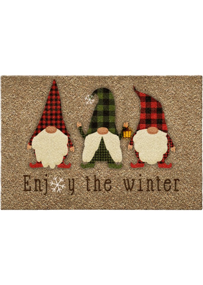 Fußmatte mit Wintermotiv