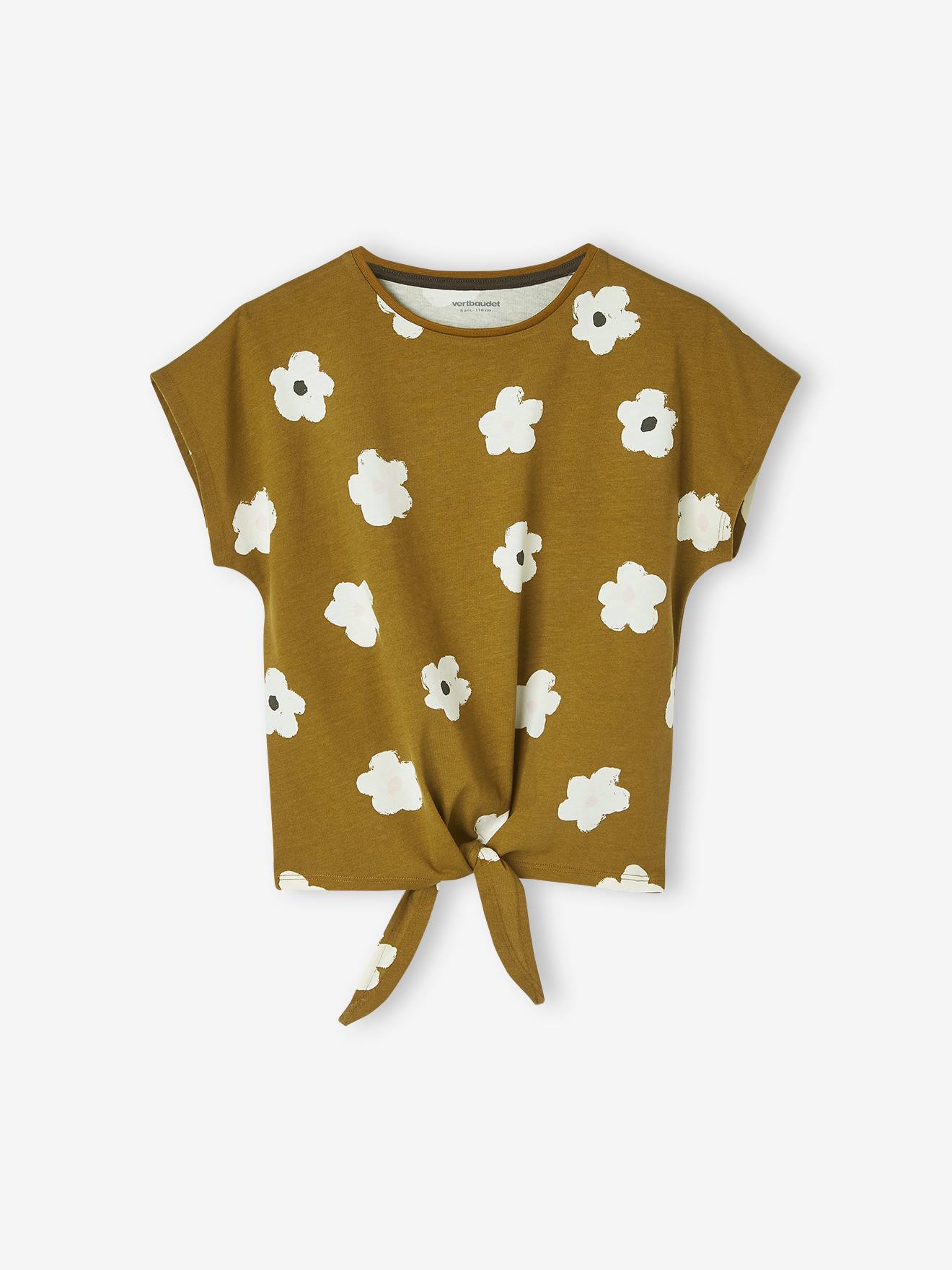 Vertbaudet Mädchen T-Shirt Oeko-Tex - khaki