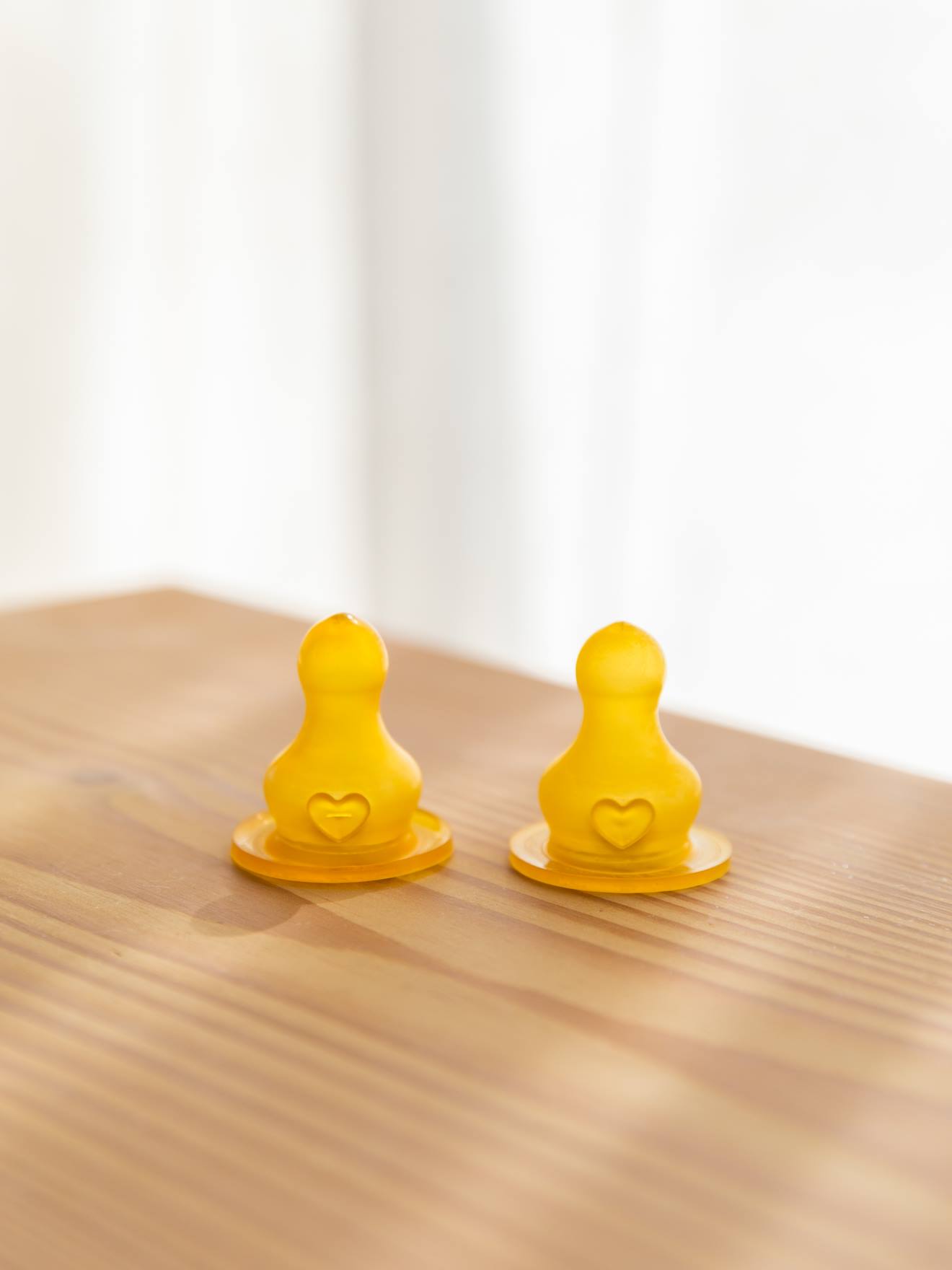Bibs 2er-Pack Trinksauger für Babyflaschen BIBS - gelb
