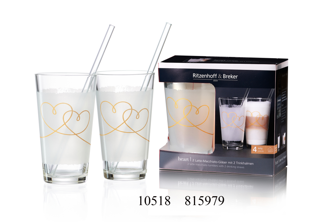 Latte Macchiatogläser-Set Heart