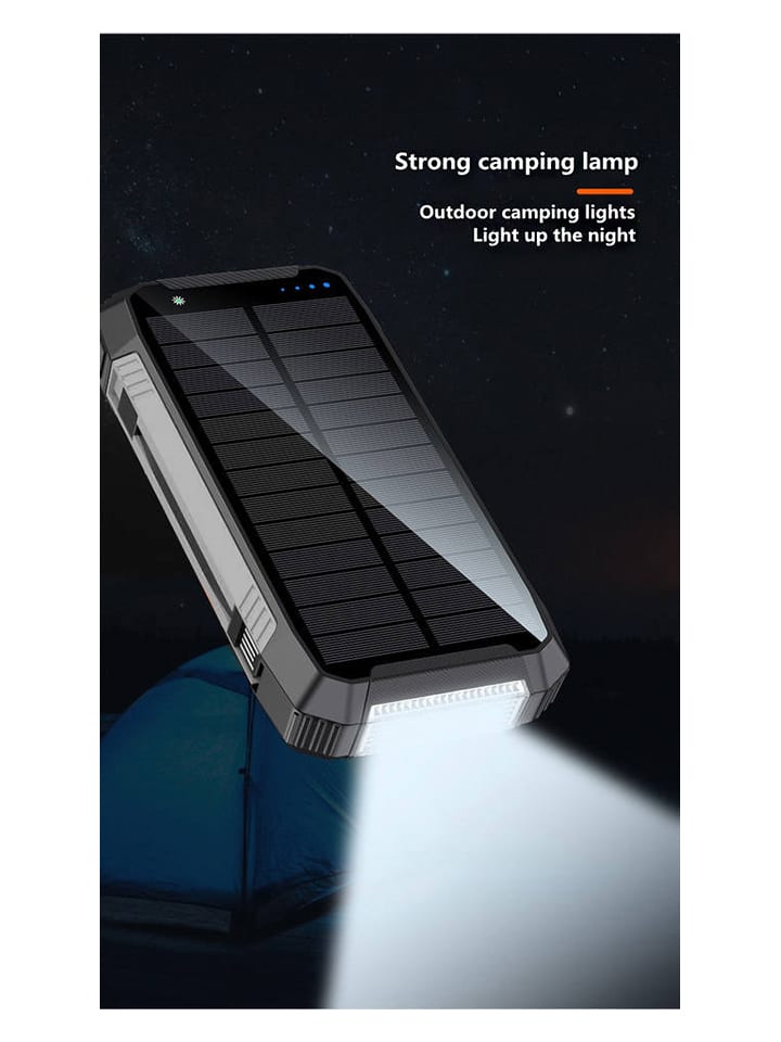 SWEET ACCESS Solar-Powerbank 30.000 mAh in Grau günstig kaufen onesize