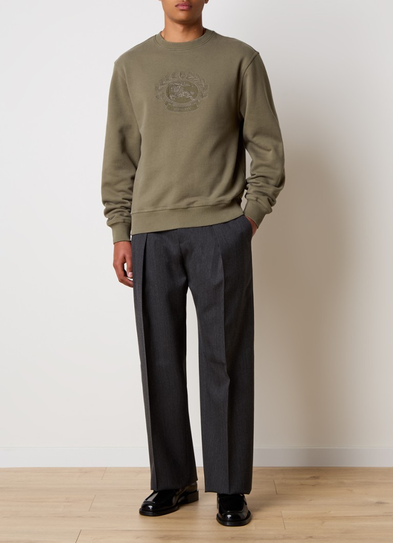 Maglione Burberry con logo ricamato