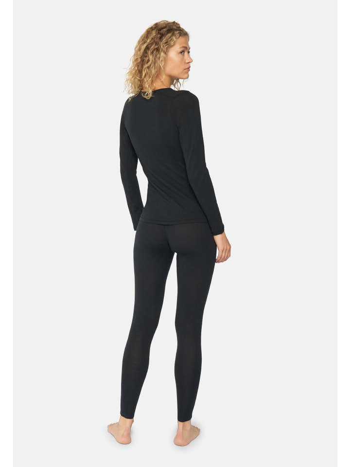 DANISH ENDURANCE Baselayer-Set Merino Baselayer in schwarz günstig kaufen