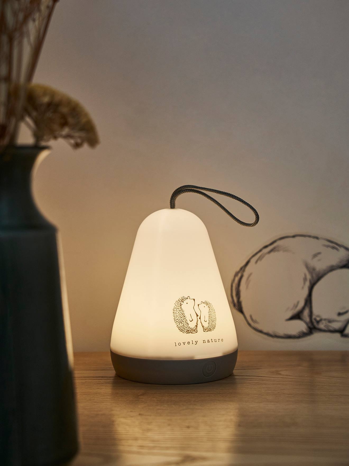 Veilleuse portative LOVELY NATURE blanc