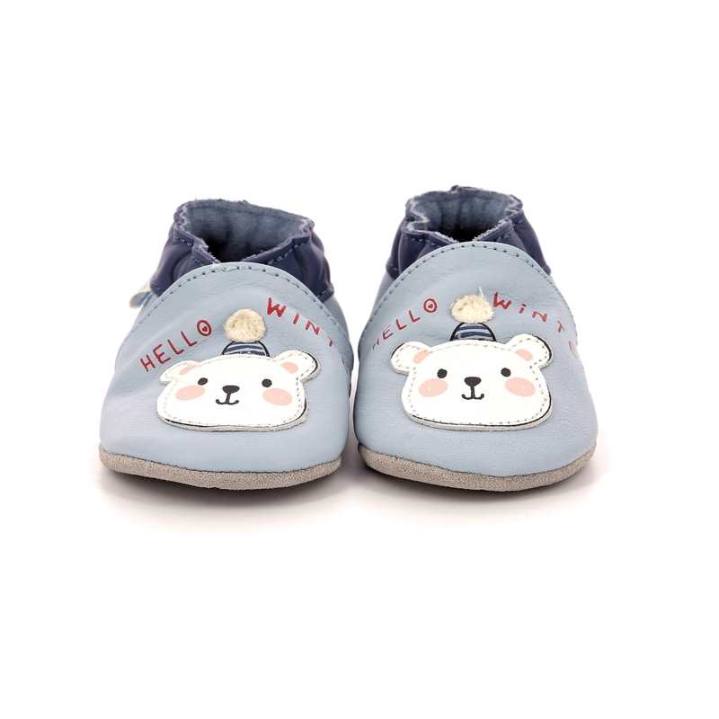 Chaussons cuir Hello Winter