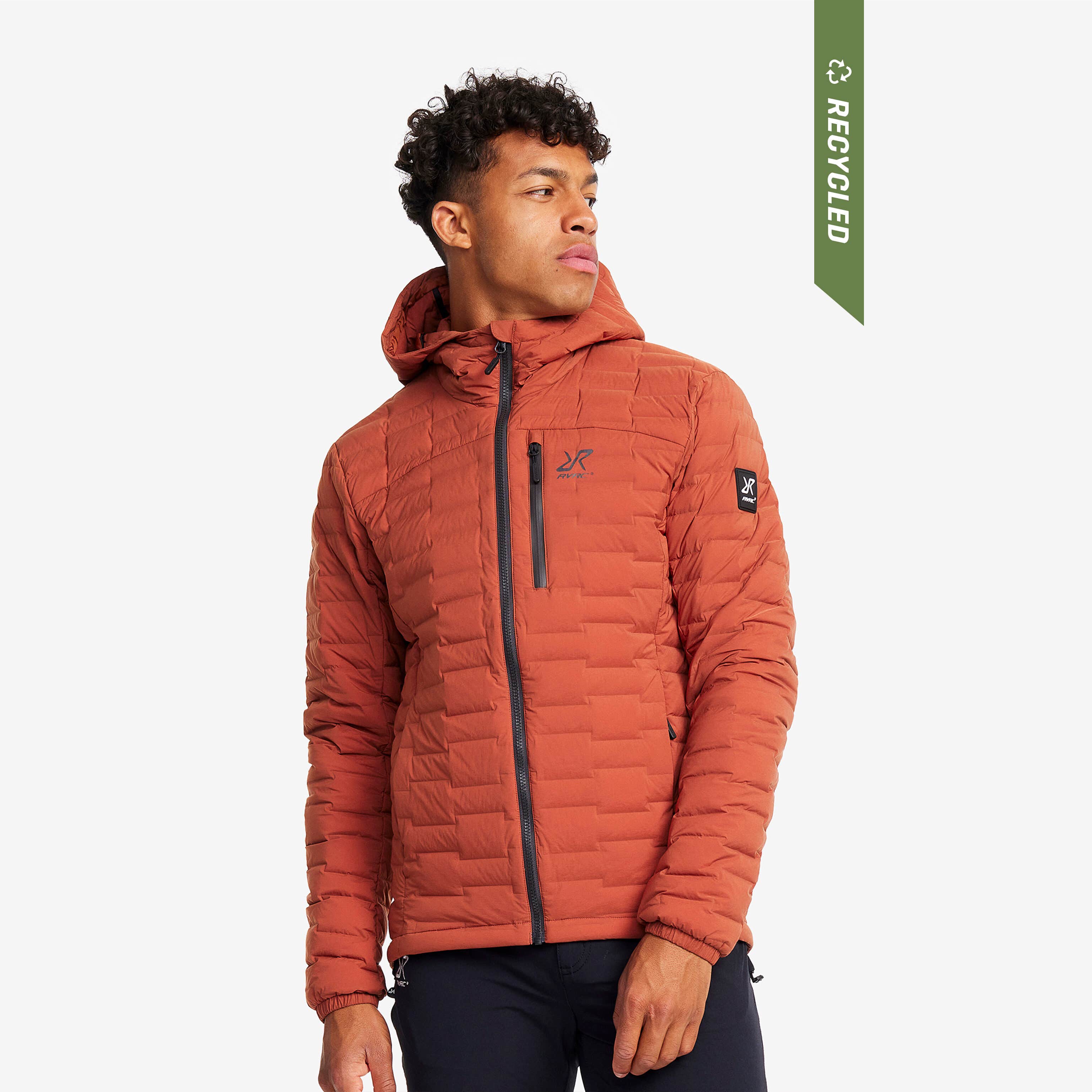 Flex Stretch Down Jacket Homme Rusty Orange