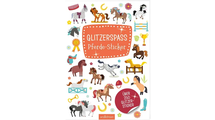 Glitzerspaß Pferde-Sticker Über 250 Glitzersticker