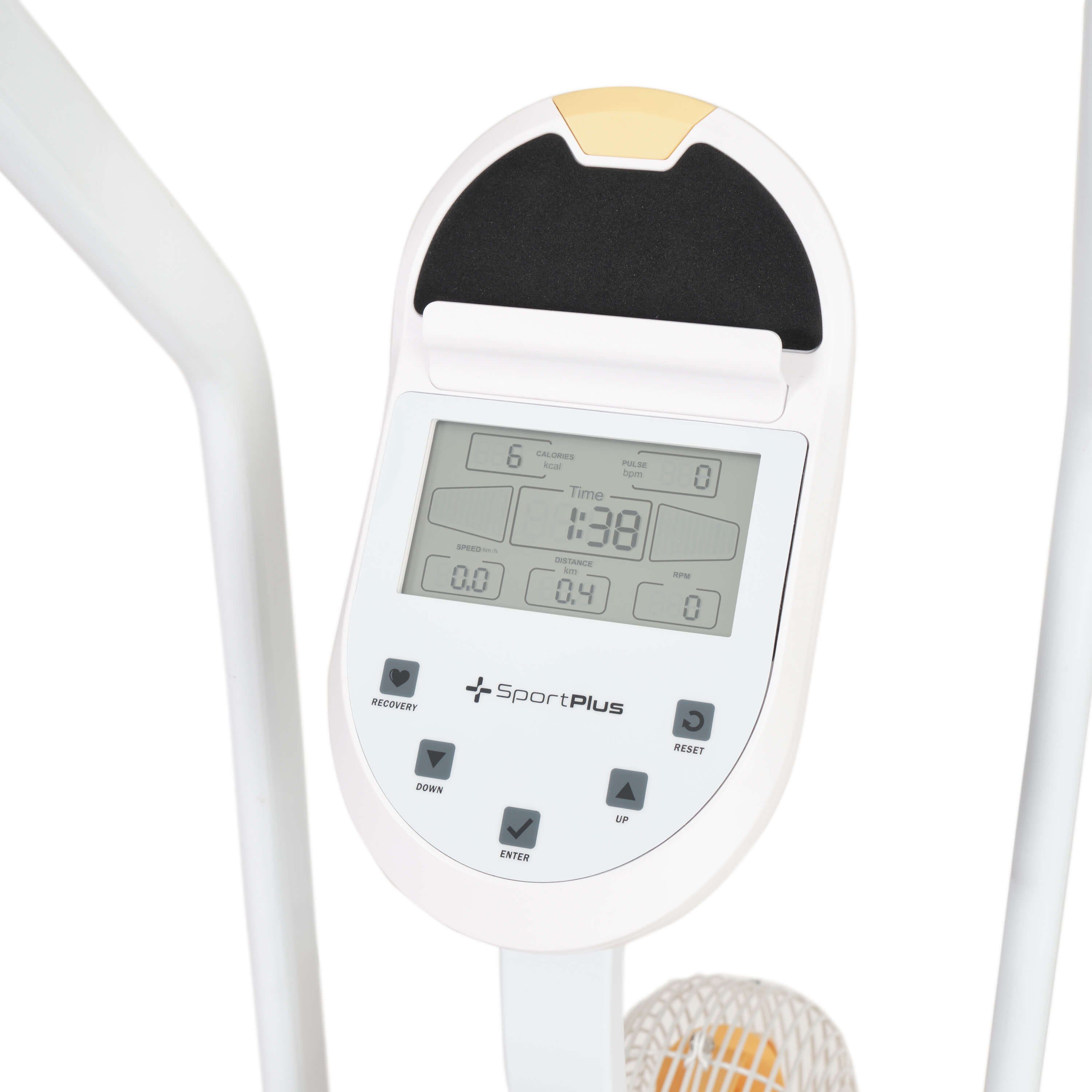 SportPlus Heimtrainer SP-FB-2100-W-iE, Profi Air Bike, Luftwiderstand, Heimtrainer für HIIT, SP-FB-2100-W-iE